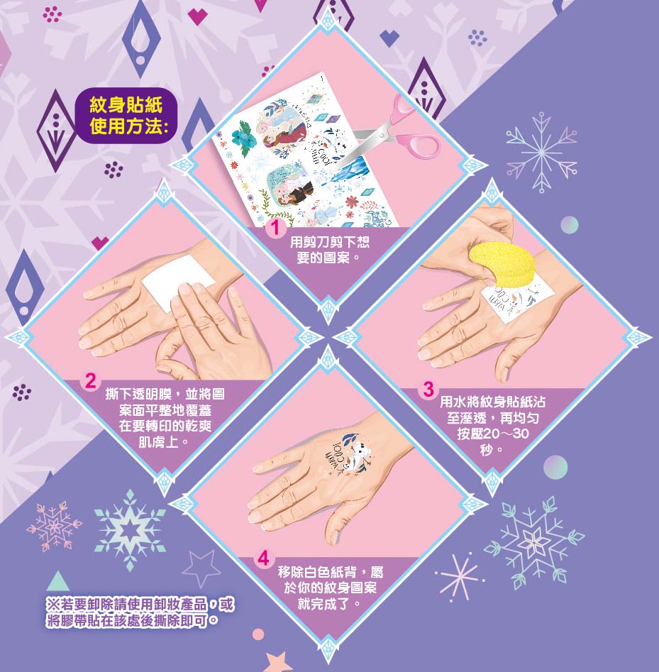 冰雪奇緣 NEW紋身彩繪畫